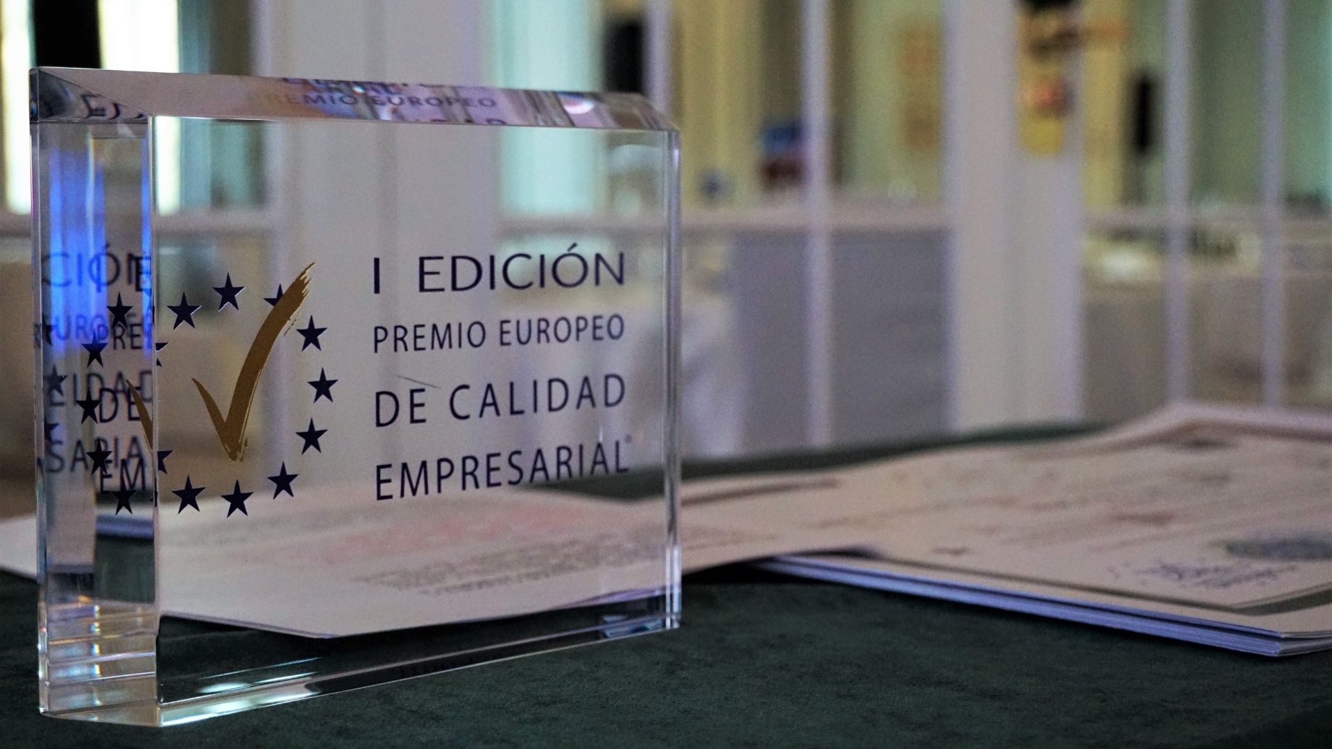 Fotografía de la gala del Premio Europeo a la Calidad Empresarial