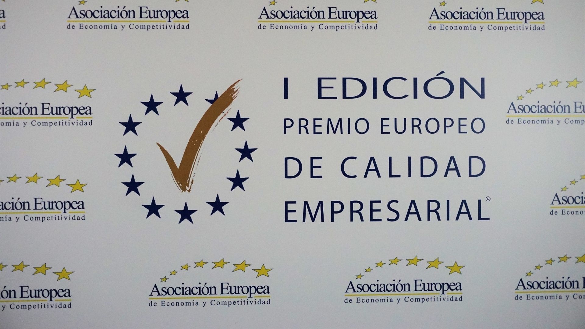 Fotografía de la gala del Premio Europeo a la Calidad Empresarial
