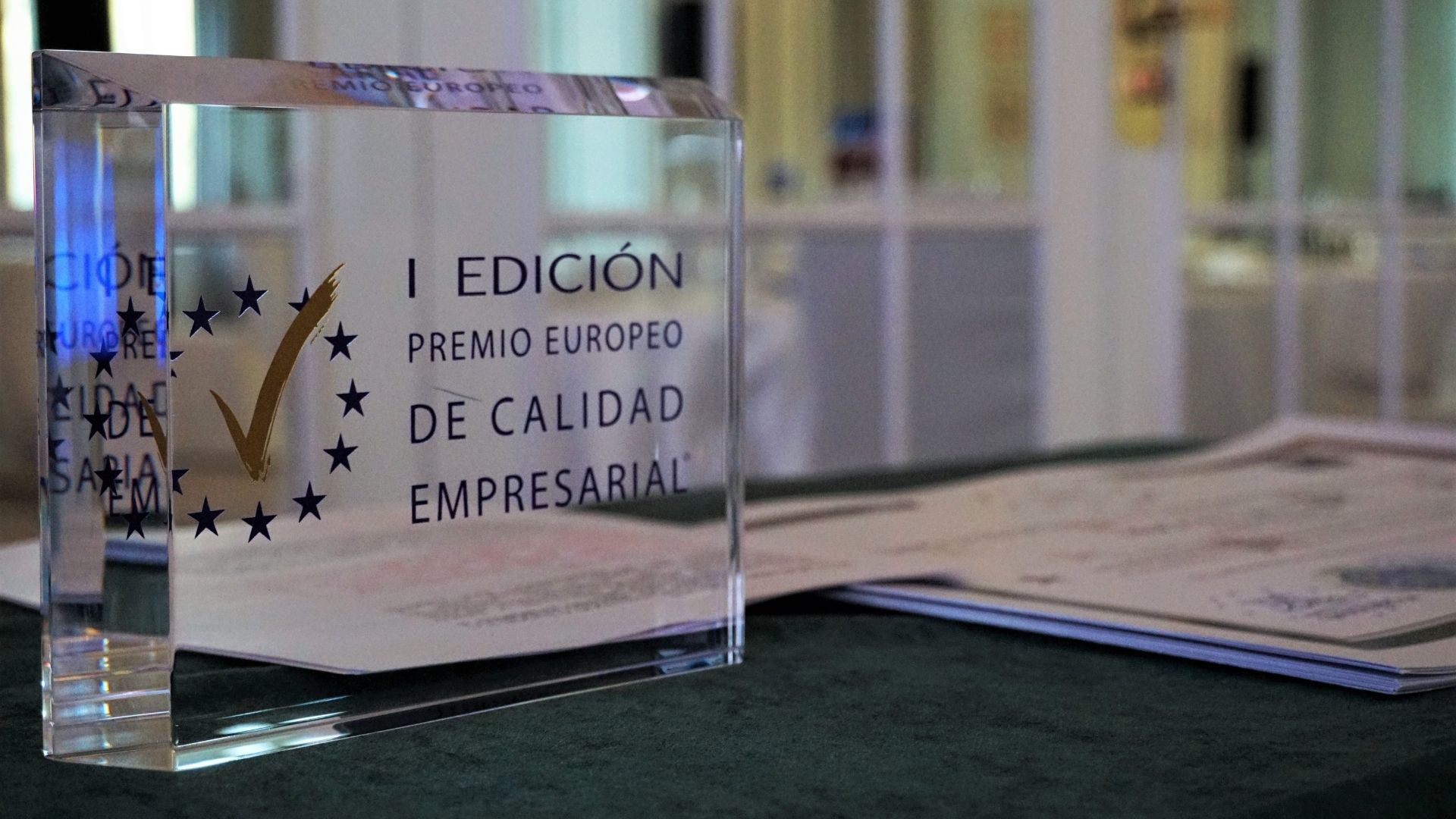 Fotografía de la gala del Premio Europeo a la Calidad Empresarial