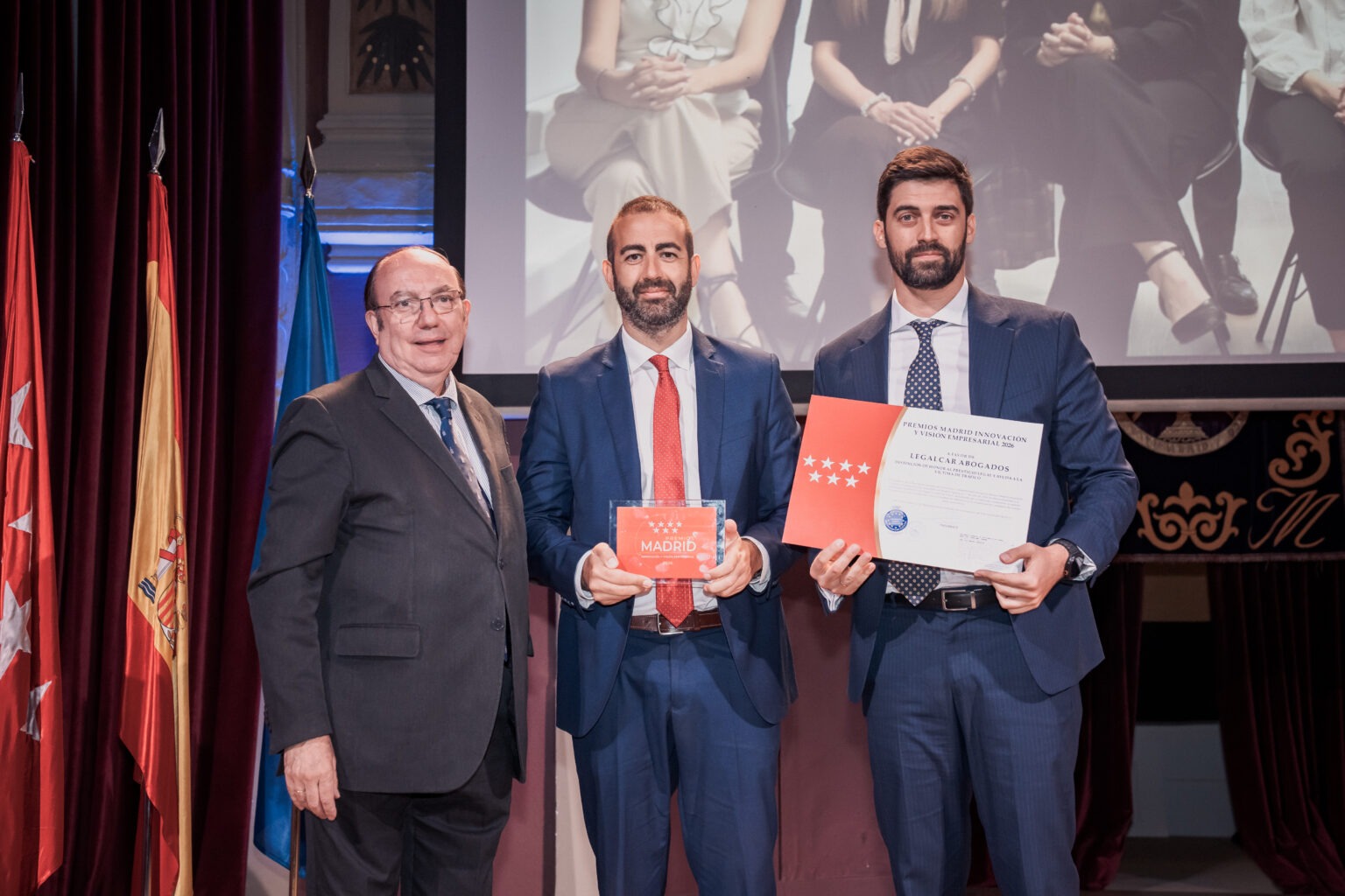 Fotografía de la gala de los Premios Madrid Innovación y Visión Empresarial 2026