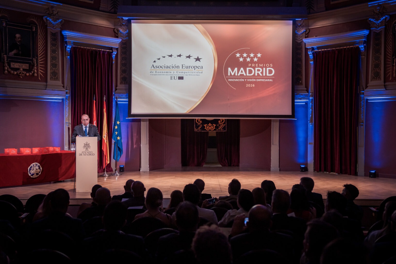 Fotografía de la gala de los Premios Madrid Innovación y Visión Empresarial 2026