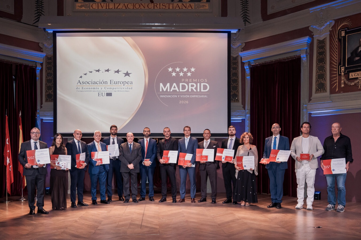 Fotografía de la gala de los Premios Madrid Innovación y Visión Empresarial 2026