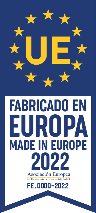 Sello de certificación Fabricado en europa
